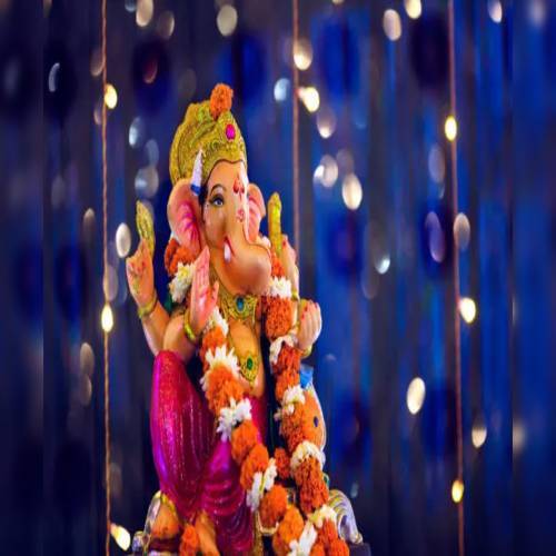 Full Screen Ganpati Ji Puja 30sec Video Status Poster