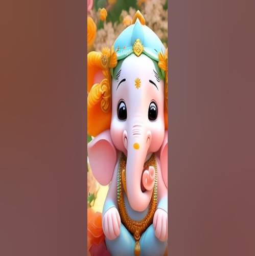 Cute Ganesh Chaturthi Whatsapp Status Video Poster